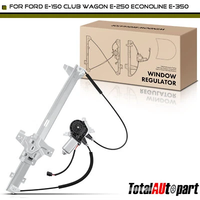 Regulador de ventana eléctrica delantero izquierdo con motor para Ford E-150 E-250 E-350 Econoline Foto 1 de 4