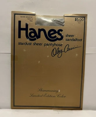 Nuevo En Paquete Pantimedias Hanes Stardust Sombra Plateada Transparente De Colección Talla B Leer Foto 1 de 4