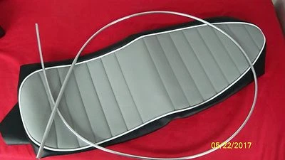 67-68 TRIUMPH MOTORCYCLE T120 GREY TOP  REPLACEMENT SEAT COVER 82-7777 UK MADE  Foto 1 de 3