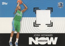 2007-08 Topps Basketball Generation Now Relics #GNRJH Josh Howard Jersey