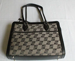 MOBILE EDGE GENEVA BLACK JACQUARD COMPUTER BAG Fits to 15.4 Inch LAPTOP NWT $109 - Picture 1 of 6