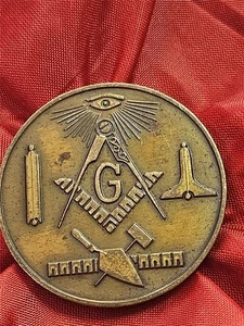 MACON LODGE #5 F&AM 150TH YEAR 1824-1974 GEORGIA MASONIC MASON TOKEN COIN RARE - Picture 1 of 6