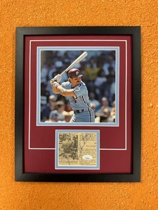 Mike Schmidt signierter Schnitt JSA Auto individuell gerahmt Phillies - Bild 1 von 3