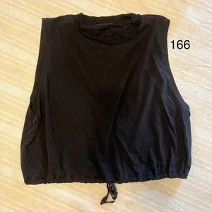 Lululemon Adapt to You Tank Women's 6 Black Cinch Waist Drawcord - Picture 1 of 7