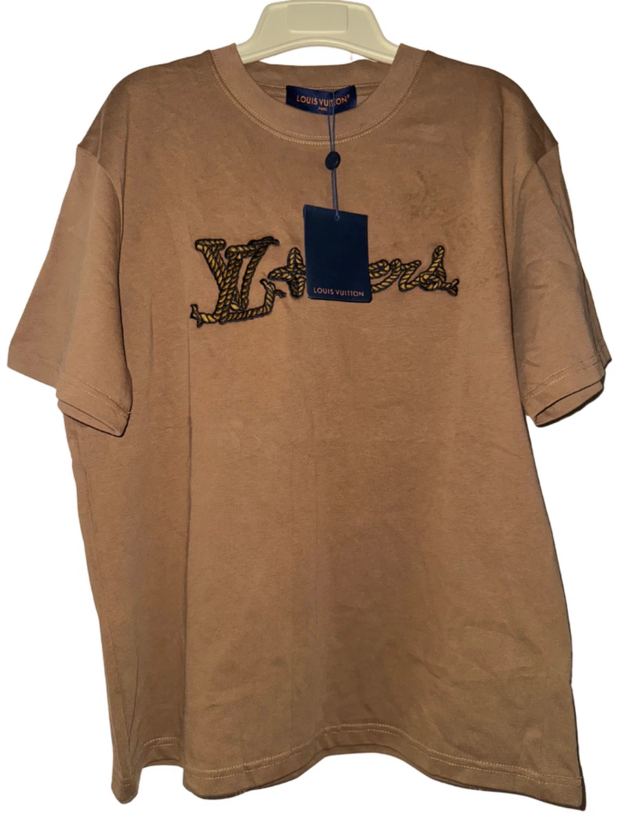 Louis Vuitton グラフィックTシャツ ブラウン　Lサイズ Louis Vuitton Cotton Trunk Print Sienna Brown T Shirt | 1AFIWU