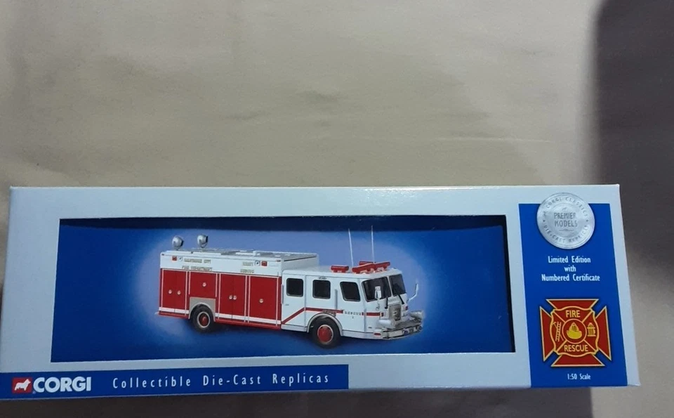 Baltimore City Rescue One Truck 1:50 Scale Diecast Model By Corgi - Image 1 of 4