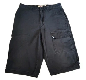 Vintage 90's Tommy Hilfiger Shorts Mens 34 Black Baggy 14" Inseam Ripstop Skater - Picture 1 of 18