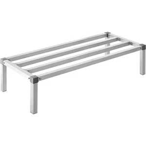 Uimoso Aluminum Dunnage Rack Stationary Dunnage Rack 48” x 20” x12” Storage Rack - Picture 1 of 12