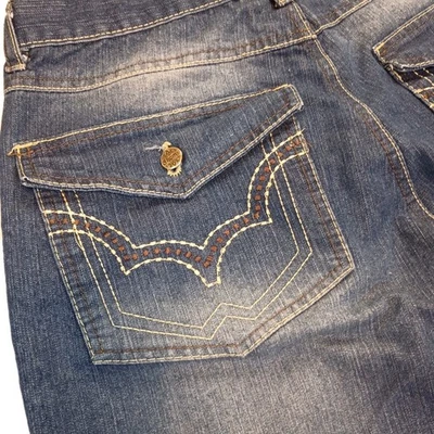 Vintage Chams Jeans Mens 36 X 31 Dark Wash Skater Grunge Goth Streetwear Y2K - Image 1 of 4