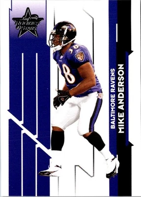 2006 Leaf Rookies & Stars Mike Anderson #10 Baltimore Ravens Football Card - Image 1 of 2
