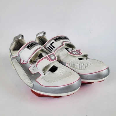 Pearl Izumi Tri Fly II 2 Blanco Rosa Plata Mujer’s EU 37 Zapatos de Ciclismo de Carretera 5733 Foto 1 de 4