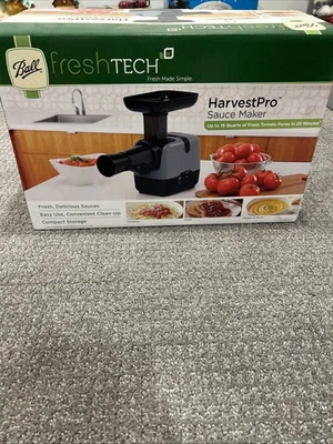 BALL FreshTech Harvest Pro Sauce Maker - Black New In Box With Recipe Guide - Image 1 of 4