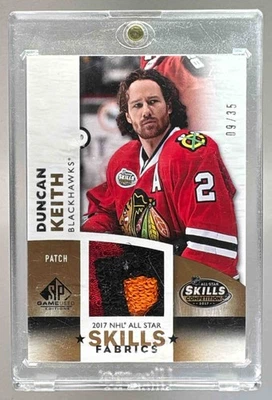 Duncan Keith 2017 SP Game Used #AS-DK NHL All Star Skills Fabrics Patch /35 - Image 1 of 3