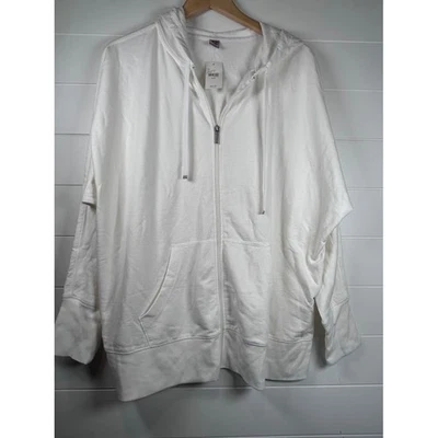 Chaqueta ligera Lane Bryant Active blanca con cremallera completa talla grande 22/24 nueva con etiquetas Foto 1 de 4