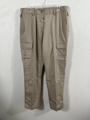 Galls Tactical Pants Womens 16 34 Khaki G-Tac Ripstop Cargo Workwear TR2600 - Image 1 of 4