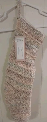 "Medias de Navidad Cupcakes y Cachemira Tejidas a Mano Rosa Pastel Púrpura 22"" Nuevas" Foto 1 de 4