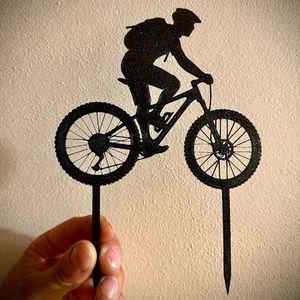 Tortenaufsatz Fahrrad Deko Fahrradfahrer Dekoration Bike Geschenk Idee - Bild 1 von 1