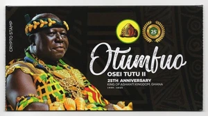 CRYPTOSTAMP NFT Otumfuo Osei Tutu II 25th anniversary King Ashanti Kingdom Ghana - Picture 1 of 2