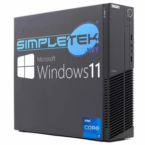 Lenovo M92 i7 Windows 11 Pro 8GB 120GB Desktop Computer RS232 Serial Com ( - Picture 1 of 4