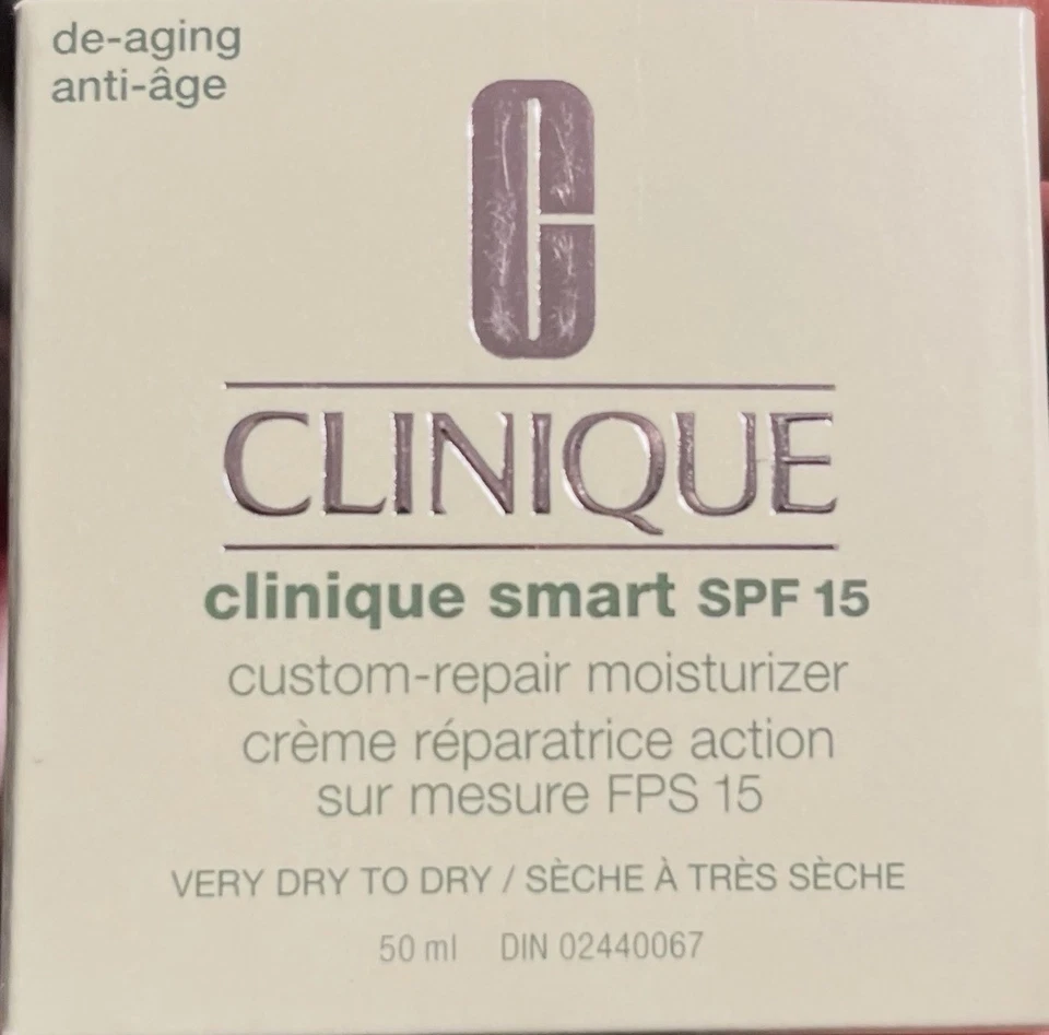 Clinique Smart SPF 15 Custom-Repair Moisturizer  Very Dry To Dry 50ML exp 03/25 - Image 1 of 1