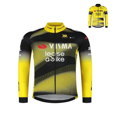 2025 男式保暖抓绒 VISMA 骑行球衣骑行长袖球衣夹克 — 第 1/4 张图片