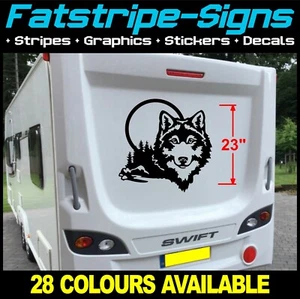 WOLF WOHNWAGEN AUFKLEBER GRAFIK DECALS passend für SWIFT ELDDIS BAILEY WOHNMOBIL VAN - Bild 1 von 2