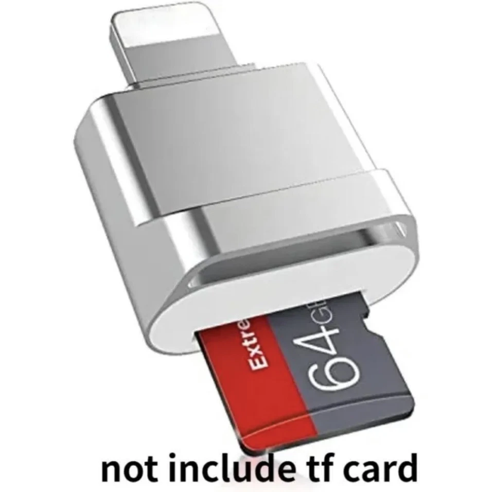 Kartenleser micro SD OTG Adapter für Apple iPhone 15 14 13 12 11 SE XS XR Pro - Bild 1 von 4