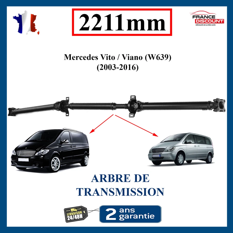MERCEDES VITO VIANO 2211 MM Arbre de transmission renforcé = A6394103206 - Photo 1/4