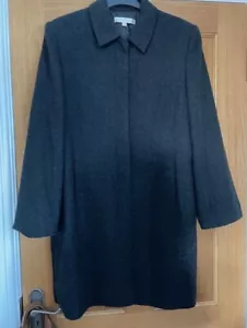 MaxMara Studio Grey Fine suit smart Winter Coat Light weight XL - Picture 1 of 10