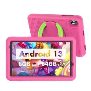 Kids Tablet 8 Inch, Android 13 Quad Core, 8GB(4+4expand)RAM+64GB ROM, 5000mAh - Picture 1 of 20