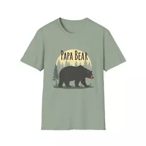 Papa Bär rustikal T-Shirt, perfekt für Vatertag, Papa, Geschenk - Bild 1 von 24