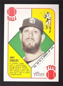 2015 Topps Heritage '51 Collection #59 James Shields - NM-MT