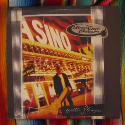 Brian Setzer LP Guitar Slinger INTERSCOPE swing rockabilly Stray Cats insert - Image 1 of 3