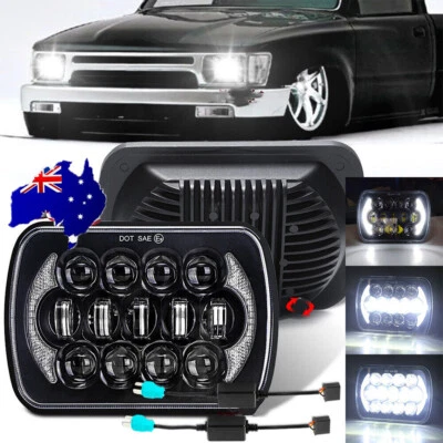 For 1983-2004 Toyota Hilux NEW LED Headlights 5X7'' Hi/Lo Beam DRL Head Lights - image 1 of 4