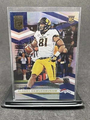2020 Panini Donruss Elite Albert Okwuegbunam RC #163, Denver Broncos 286/799 - Image 1 of 2