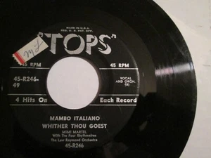 R&B POPCORN NORTHERN SOUL - MIMI MARTEL - MAMBO ITALIANO -45 TOPS EP VG+ - Foto 1 di 2