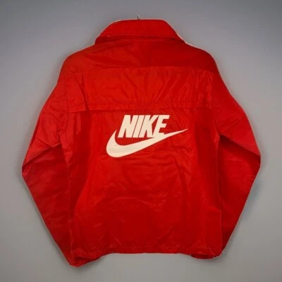 VTG 1970's Nike Windbreaker Running Jacket XS Red Mint Track USA OG Nylon 80s - Image 1 of 4