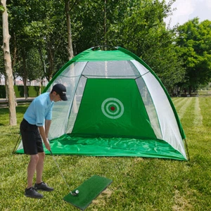 Golf Putting Mat Net Practice Training Indoor Outdoor Portable Netting 3M - Picture 1 of 11