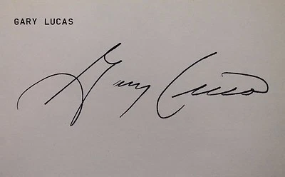 Gary Lucas Padres Expos Angels Autographed 3x5 Signed Index Card JSA 17D - Image 1 of 4