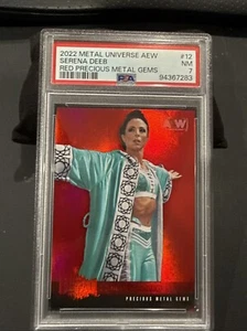 🔥2022 AEW Serena Deeb Red PMG #’d 71/100 Metal Universe PSA NM 7 Graded🔥🔥 - Picture 1 of 8