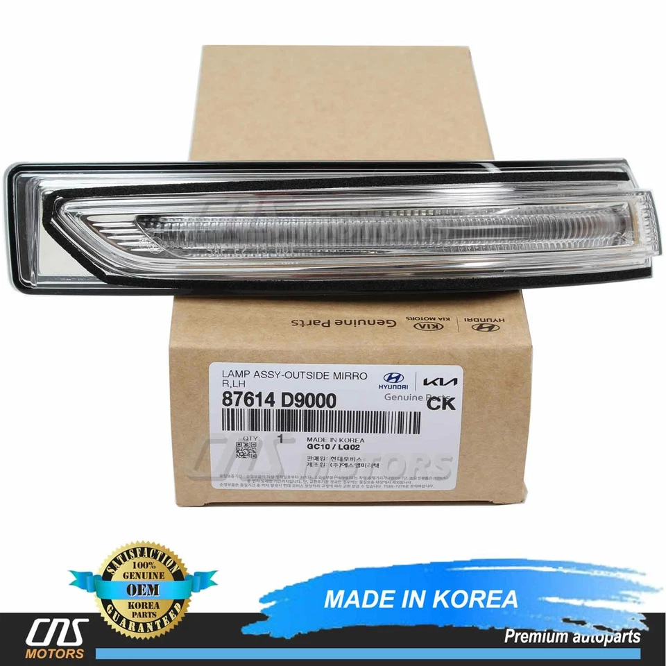 GENUINE Side Mirror Signal Repeater Lamp LEFT for 17-19 Kia Sportage 87614D9000 Foto 1 de 4