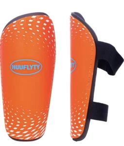 Soccer Shin Guards Kids Youth-Shin Pads Cushion Protection 5’3-5’11 Large orange - Picture 1 of 10