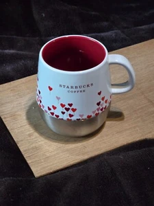 Starbucks 2007 Heart Valentine’s Day Coffee Mug Stainless Steel - 14 Oz - Picture 1 of 6