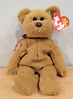 Ty Beanie Baby Very Rare Curly The Bear With Tag Errors 1993 1996 And Brown Nose