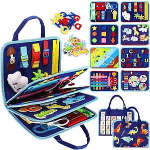 Esjay Toddler Busy Board Montessori Toys, Sensory Board Educational Activities - Picture 1 of 6
