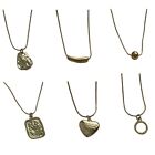 Love Heart Stainless Steel Necklace Fashion Simple Clavicle Chain Women Girls