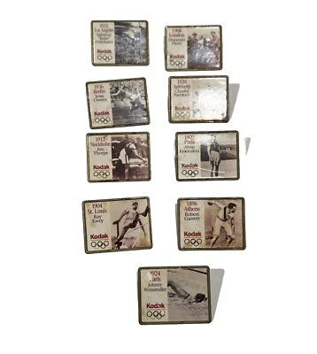 Olympic Pins Kodak 1995 Collection Of 9 Pre-owned Various Vtg Photographs Xyz - Image 1 of 4