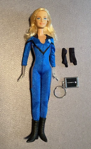 Mattel Barbie Marvel Fantastic Four Sue Storm Invisible Woman Doll Complete Cover