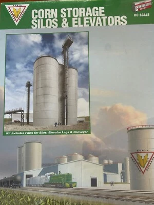 SILOS Y ASCENSORES DE ALMACENAMIENTO DE MAÍZ NA ETANOL HO Escala PLÁSTICO 933-2975 NUEVO KIT RARO Foto 1 de 4