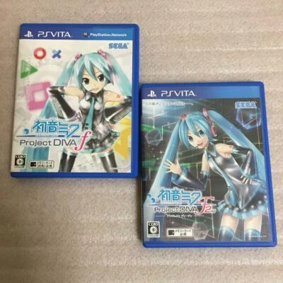 Hatsune Miku Project Diva f + F 2nd 2Games set PS Vita PSV Japanese ver Tested - Image 1 of 4